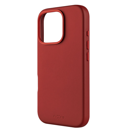 Fixed MagLeather | Back cover | Apple | iPhone 16 Pro | Leather | Red