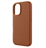 Fixed MagLeather | Back cover | Apple | iPhone 16 | Leather | Brown