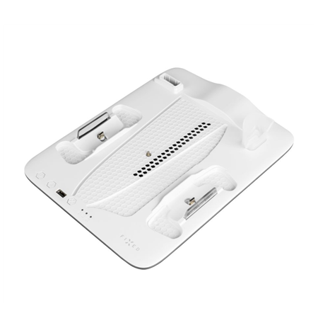Fixed Multifunctional Station for PlayStation 5 (Slim) with Fans and Charging for two DualSense Controllers | FIXPS5S-MCS-BW