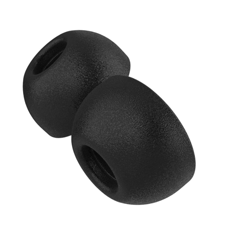 Fixed Plugs Pro, 2 sets, size XS | Plugs | Apple | Airpods Pro/Pro 2 | Foam | Black