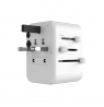 Fixed | Voyager World Adapter | FIXCT30-1C2A-WH | USB-A/USB-C | Travel Adapter