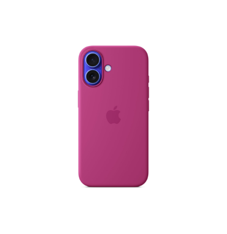Apple iPhone 16 Silicone Case with MagSafe - Fuchsia | Apple