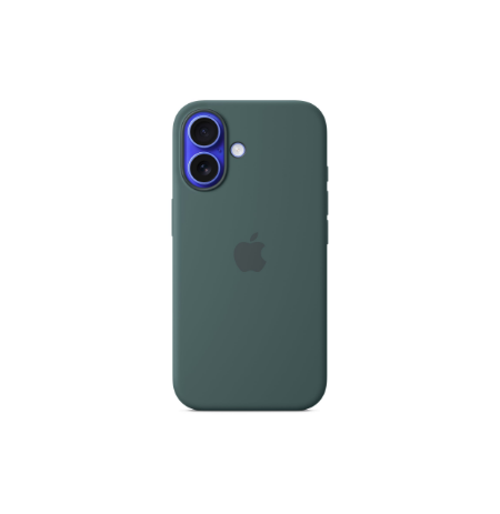 Apple iPhone 16 Silicone Case with MagSafe - Lake Green | Apple