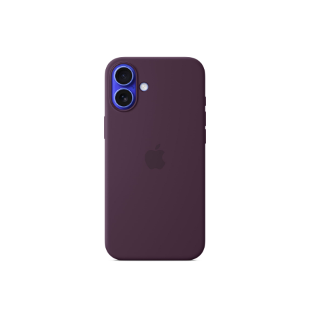 Apple iPhone 16 Plus Silicone Case with MagSafe - Plum | Apple