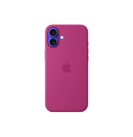 Apple iPhone 16 Plus Silicone Case with MagSafe - Fuchsia | Apple