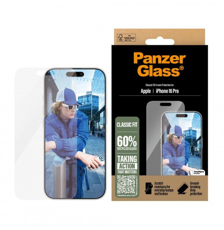Apple iPhone 16 Pro Classic Fit Glass by PanzerGlass