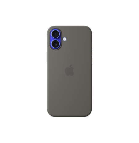 Apple iPhone 16 Plus Silicone Case with MagSafe - Stone Gray | Apple