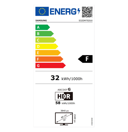 Samsung LS32DM702UUXDU | 32 " | VA | 16:9 | 60 Hz | 4 ms | 3840 x 2160 pixels | 300 cd