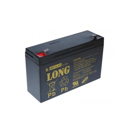 LONG 6V 12AH LEAD-ACID BATTERY F1 (WP12-6S)