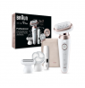 Braun Epilator | SES9-360 Silk épil 9 Flex 3D | Operating time (max) 50 min | Number of power levels 1 | Wet & Dry | White
