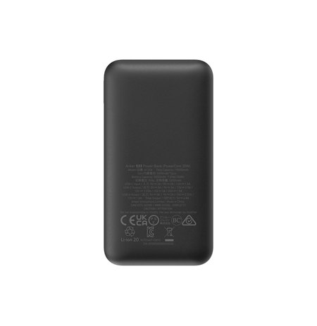 Anker 533 Power Bank | A1256G12 | 10000 mAh | Black
