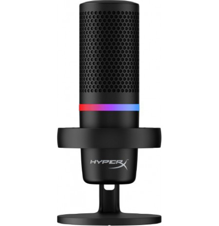 HyperX DuoCast Mikrofonas USB-C, 3.5mm jack, RGB Lighting, Juoda