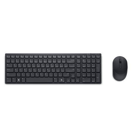 Dell | Silent Keyboard and Mouse | KM555 | Keyboard and Mouse Set | Wireless | Estonian (QWERTY) | Black | 2.4 GHz