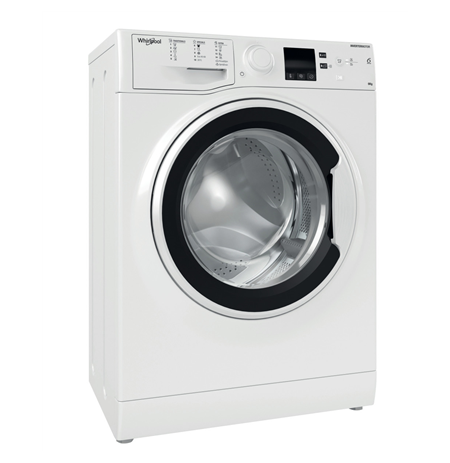 Whirlpool Washing machine | WRBSS 6249 W EU | Energy efficiency class C | Front loading | Washing capacity 6 kg | 1200 RPM | Dep