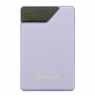 Tellur Power Bank 10000mAh, USB-C + Lightning cables built-in  purple