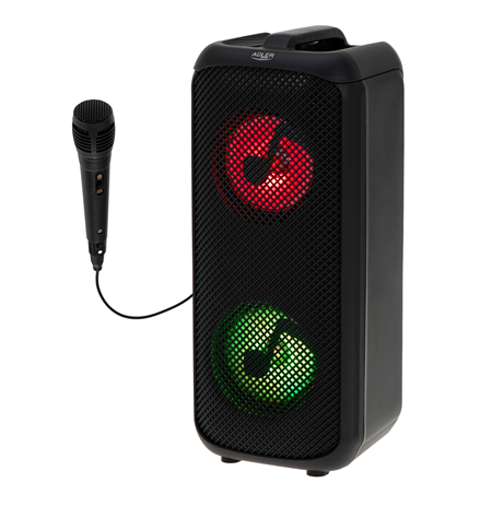 Adler Speaker with radio | AD 1903 | 2x5 W | Bluetooth | Black | Portable | Wireless connection
