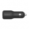 Belkin | BOOST CHARGE 42w-30w USB-C PD PPS + 12w USB-A Car Charger, | CCB005btBK