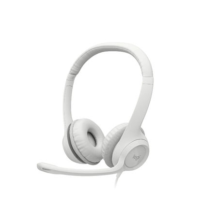 Logitech | USB Computer Headset | H390 | Wired | Over-Ear | Microphone | Noise canceling | Off-white