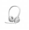LOGITECH H390 Headset on-ear wired USB-A off-white