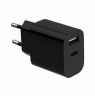 Gembird 2-port universal USB charger (A+C), 2.4 A | TA-UC-2AC12-01-BK