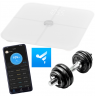 Adler Smart Bathroom Scale | AD 8187 | Maximum weight (capacity) 180 kg | Accuracy 100 g | Body Mass Index (BMI) measuring | Whi