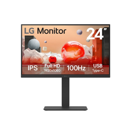 LG 24BA650-B | 23.8 " | IPS | 16:9 | 100 Hz | 5 ms | 1920 x 1080 pixels | 250 cd/m² | HDMI ports quantity 1 | Black