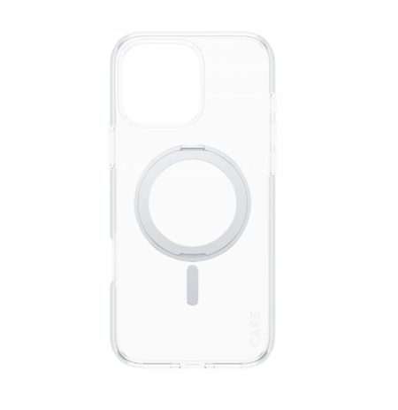 CARE Feature Case | Back cover | Apple | iPhone 16 Pro Max | Recycled plastic | Silver | Kickstand & MagSafe