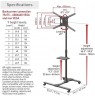 BARKAN SW411H 13"-83" TV, pakreipiamas, su lentyna