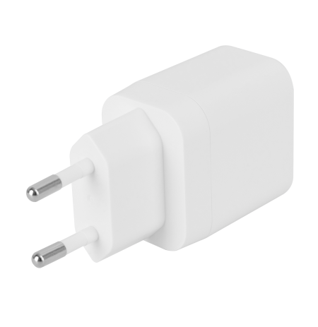 USB-C sieninis įkroviklis DELTACO, 1x USB-C PD, 20 W, baltas / USBC-AC152 / 1903151