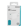 USB-C sieninis įkroviklis DELTACO, 1x USB-C PD, 20 W, baltas / USBC-AC152 / 1903151