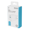 USB sieninis įkroviklis DELTACO, 1x USB-A 18 W, 1x USB-C PD 20 W, baltas/ USBC-AC154 / 1903153