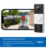 TP-LINK Video Doorbell Camera | Tapo D210 | 3 MP | 1.18mm/F1.8 | IP65 | H.264 | Micro SD, Max. 512