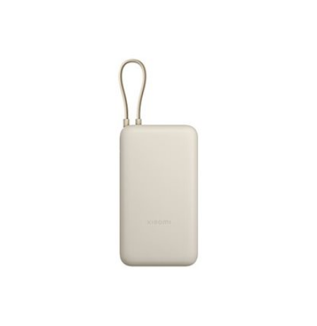 Xiaomi 33W Power Bank (Integrated Cable) | 20000 mAh | USB-C/USB-C cable/USB-A | Tan