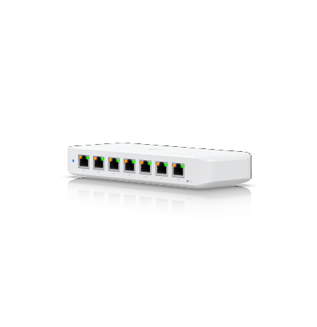 UBIQUITI COMPACT, LAYER 2, 8-PORT GBE POE SWITCH WITH VERSATILE MOUNTING OPTIONS (210W)