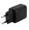 USB-C sieninis įkroviklis DELTACO, 1x USB-C PD, 20 W, juodas / USBC-AC151 / 1903150