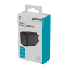 USB-C sieninis įkroviklis DELTACO, 1x USB-C PD, 20 W, juodas / USBC-AC151 / 1903150