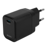 USB-C sieninis įkroviklis DELTACO, 1x USB-C PD, 20 W, juodas / USBC-AC151 / 1903150