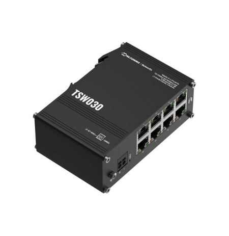Teltonika Switch | TSW030 | Unmanaged | DIN rail mountable | 10