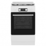 Whirlpool Cooker | WS5G8CHW/E/1 | Hob type Gas | Oven type Electric | White | Width 50 cm | LED | Depth 60 cm | 60 L