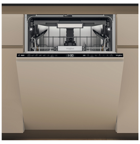 Whirlpool Dishwasher | W7I HF60 TU | Built-in | Width 59.8 cm | Number of place settings 15 | Number of programs 8 | Energy effi