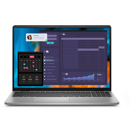 Dell Vostro 16 5640 | Titan Grey | 16 " | WVA | FHD+ | 1920 x 1200 pixels | Anti-glare | Intel Core 7 | 150U | 16 GB | DDR5 | So