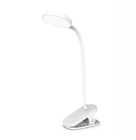 ColorWay LED Table Lamp Flexible and Clip 2 with Built-in Battery | CW-DL10FCB-W