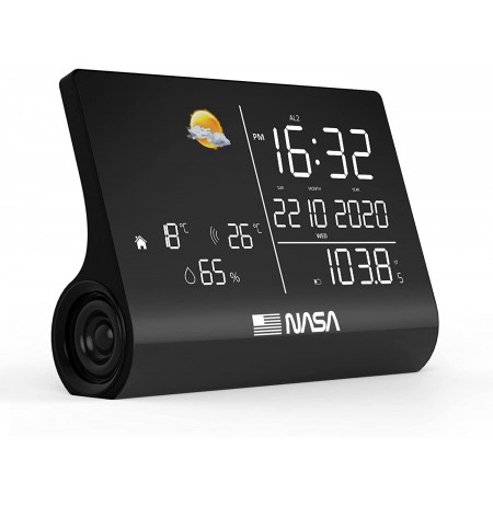 Nasa WSP1300 Black Weather Station/Speaker BT