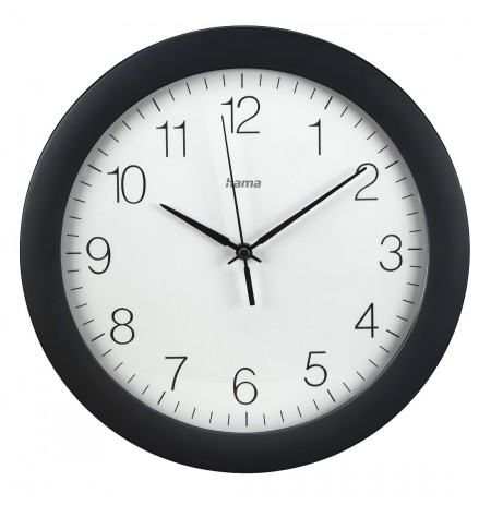Hama 00186336 PG-300 Wall Clock Black