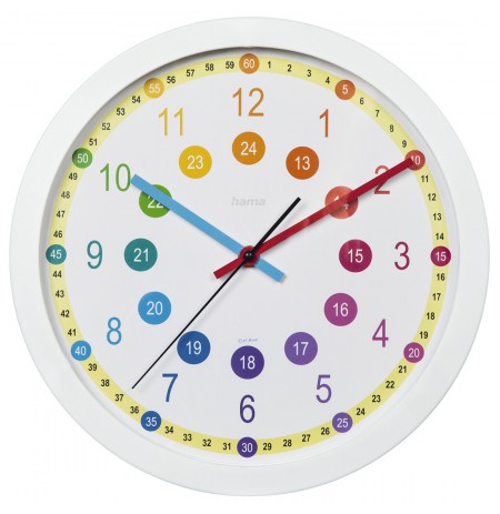 Hama 00186395 Easy Learning Wall clock