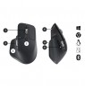 Logitech MX Keys Combo for Business Gen 2 Belaidė klaviatūra + pelė +Atrama riešui, US Int, Graphite