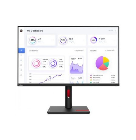 LENOVO THINKVISION T32P-30/ 31.5" UHD (3840X2160) IPS DISPLAY/ ANTI-GLARE/ 16:9/ 60HZ/ DP/HDMI/USB-C(90W)/RJ45/ 3 YEAR 