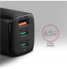 AXAGON GaN wallcharger 3x port (USB-A + 2x USB-C), 65W | ACU-DPQ65