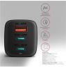 AXAGON GaN wallcharger 3x port (USB-A + 2x USB-C), 65W | ACU-DPQ65