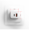 AXAGON Wallcharger 2x port (USB-A + USB-C), 20W | ACU-PQ20W